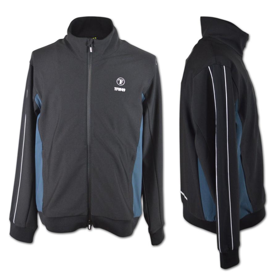 メンズウェア TFW49 SPORTY TRACK JACKET T042520003 TFW49 ブルゾン ゴルフウェア メンズ セットアップ 秋冬用 黒 M L LL