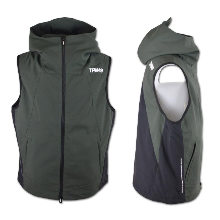 TFW49 ベスト ゴルフ ゴルフウェア メンズ 秋冬用 カーキ ベージュ L