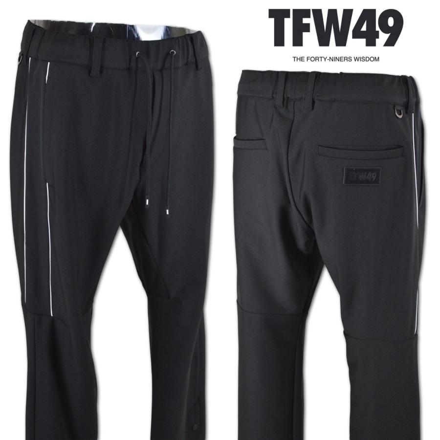 TFW49 パンツ ゴルフウェア セットアップ 秋冬用 黒 M L LL SPORTY