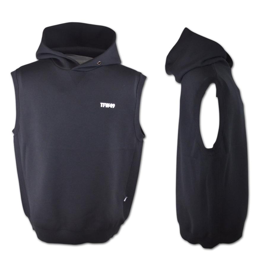 即発送 Malbon Golf ベスト パーカー フード付きベスト Sサイズ TFW49 ベスト フーディーベスト パーカーベスト KNIT HOODIE VEST