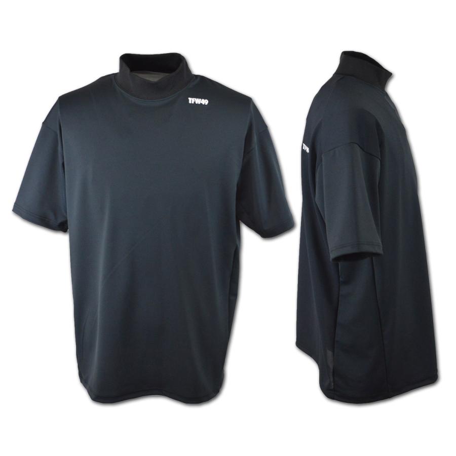 TFW49 半袖ハイネックシャツ メンズ 春夏用 白 イエロー 黒 M L LL  