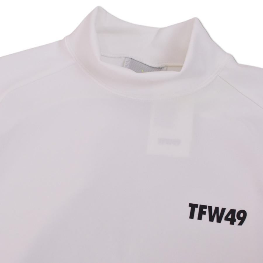 TFW 49 メンズハイネックシャツ XL 　サンバイザー付き TFW49 長袖ハイネックシャツ ゴルフウェア メンズ SIDE MESH LONG