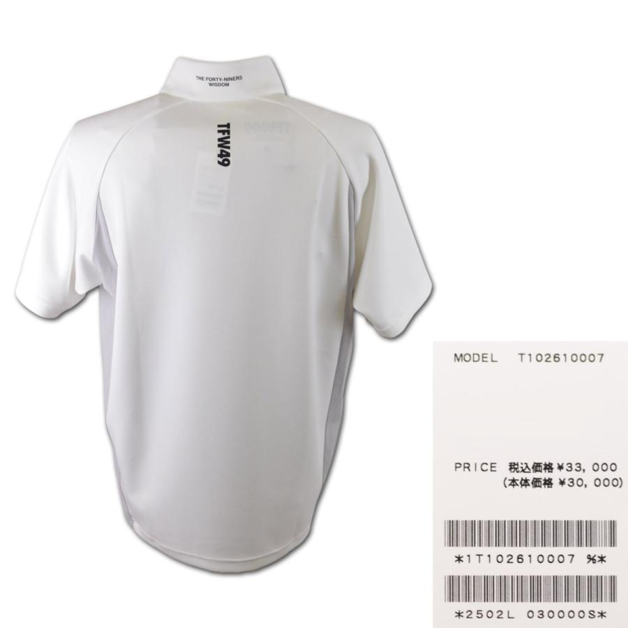 TFW49 半袖ハーフジップシャツ ゴルフウェア HALF ZIP S/S MOCK NECK