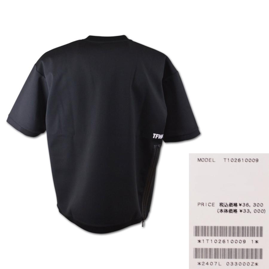 TFW49 半袖プルオーバー ゴルフ ゴルフウェア LIGHT WEIGHT SWEAT SHORT SLEEVECREW NECK メンズ 春夏用 黒 チャコール M L LL t102610009の画像