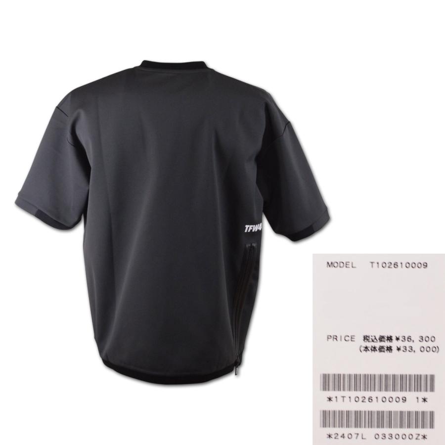 TFW49 半袖プルオーバー ゴルフ ゴルフウェア LIGHT WEIGHT SWEAT SHORT SLEEVECREW NECK メンズ 春夏用 黒 チャコール M L LL t102610009の画像