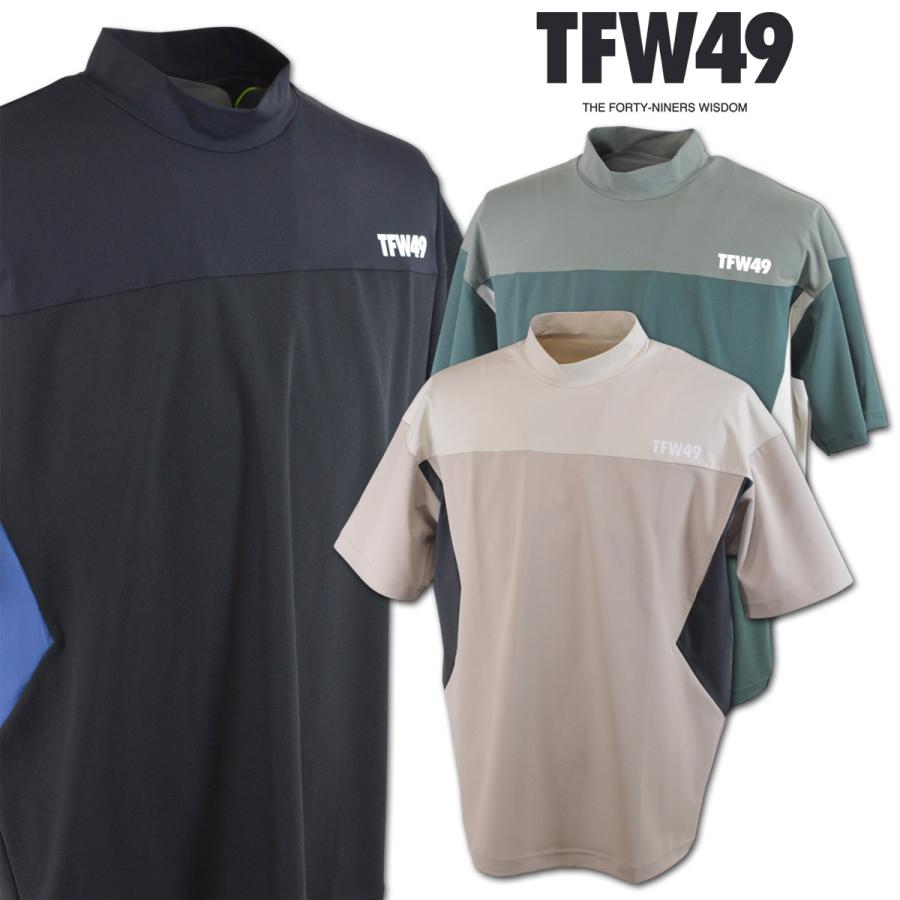 TFW49 メンズ ハイネック半袖Tシャツ メッシュ L T102310010 TFW49