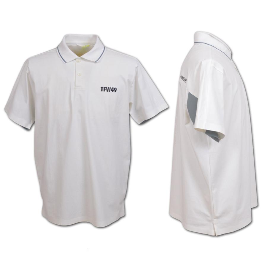 TFW49 半袖ポロシャツ ゴルフ ゴルフウェア メンズ 春夏用 白 イエロー M L LL BACK YOKE SLEEVE POLO t102610015の画像