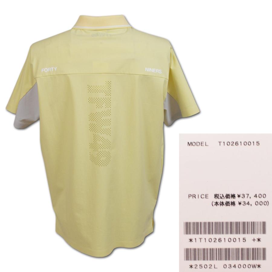 TFW49 半袖ポロシャツ ゴルフ ゴルフウェア メンズ 春夏用 白 イエロー M L LL BACK YOKE SLEEVE POLO t102610015の画像