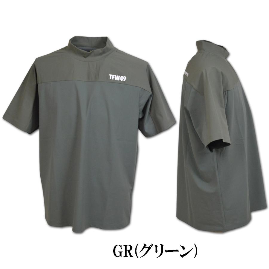 TFW49 半袖ハイネックシャツ ゴルフ ゴルフウェア TRANING MULTI S/S T