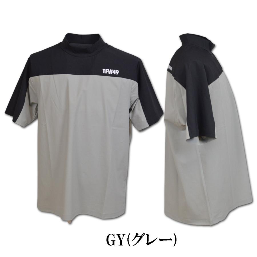 TFW49 半袖ハイネックシャツ ゴルフ ゴルフウェア TRANING MULTI S/S T