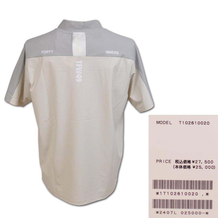 TFW49 半袖ハイネックシャツ ゴルフ ゴルフウェア TRANING MULTI S/S T