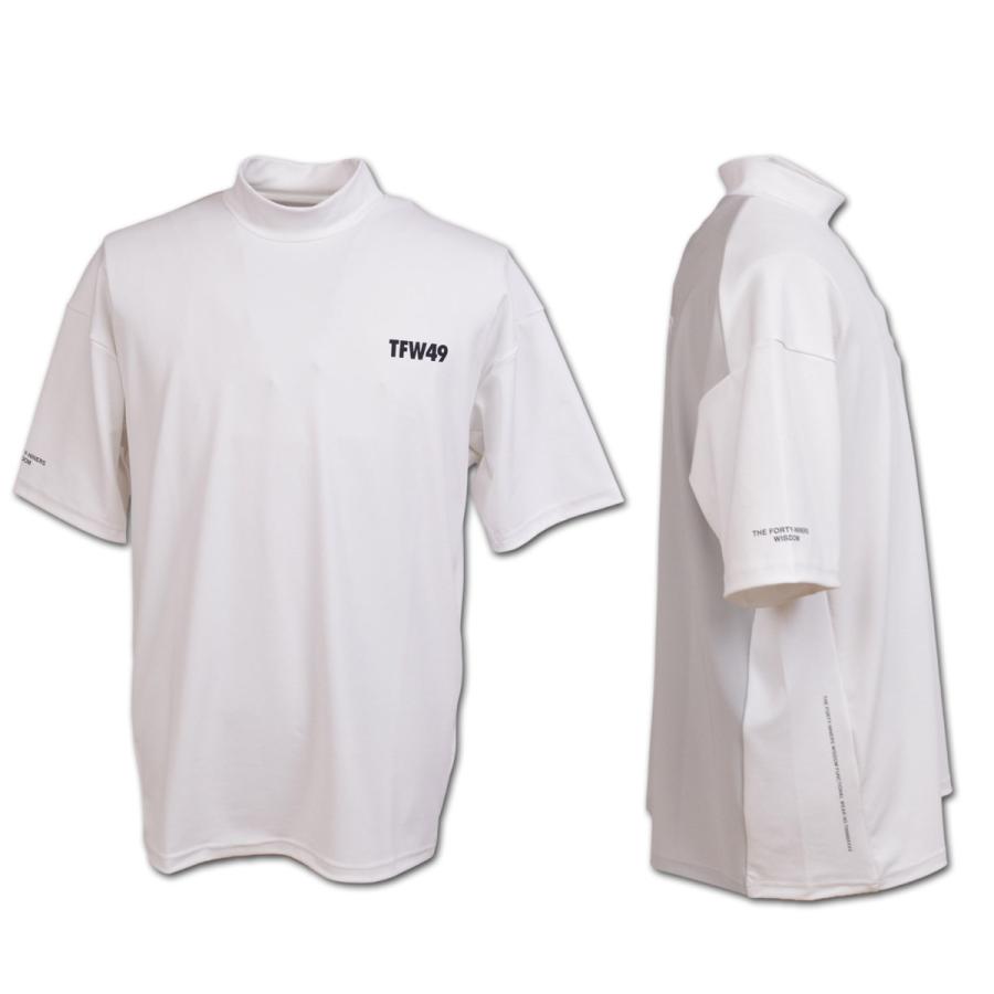 TFW49 半袖ハイネックシャツ ゴルフ ゴルフウェア RELAX MOCK NECK