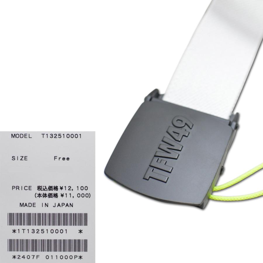 TFW49 ベルト メンズ ゴルフ ゴルフウェア RUBBER BELT 白 黒