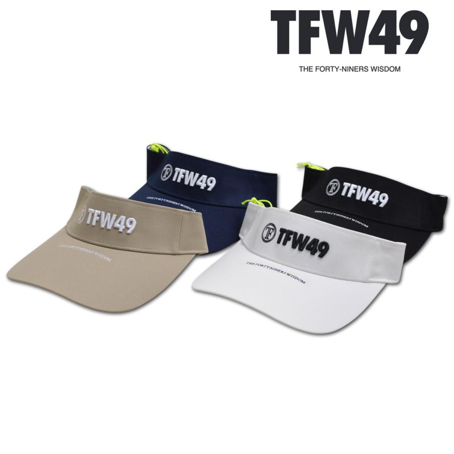 TFW49 サンバイザー バイザー メンズ ゴルフウェア 白 黒 紺