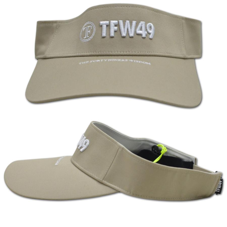 TFW49 サンバイザー バイザー メンズ ゴルフウェア 白 黒 紺