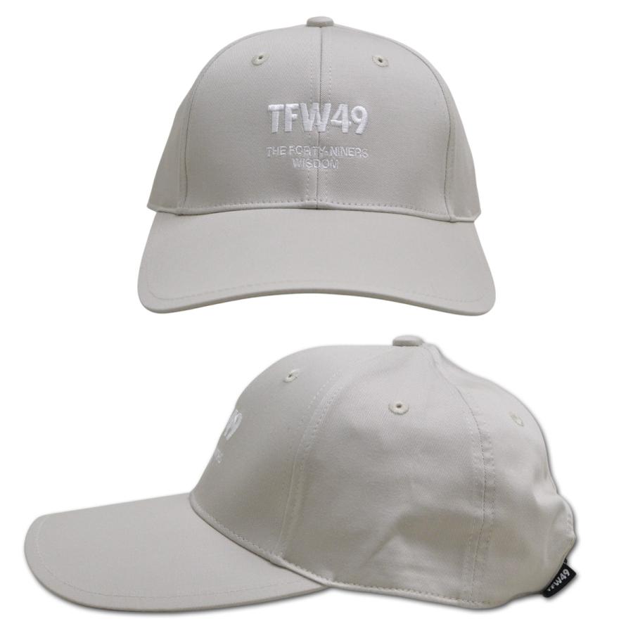 TFW49 キャップ帽子 ゴルフウェア メンズ 黒 白 ベージュ カーブ