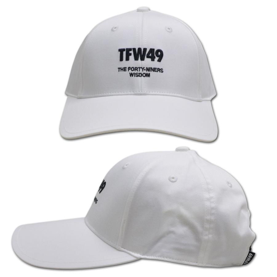 TFW49 キャップ帽子 ゴルフウェア メンズ 黒 白 ベージュ カーブ