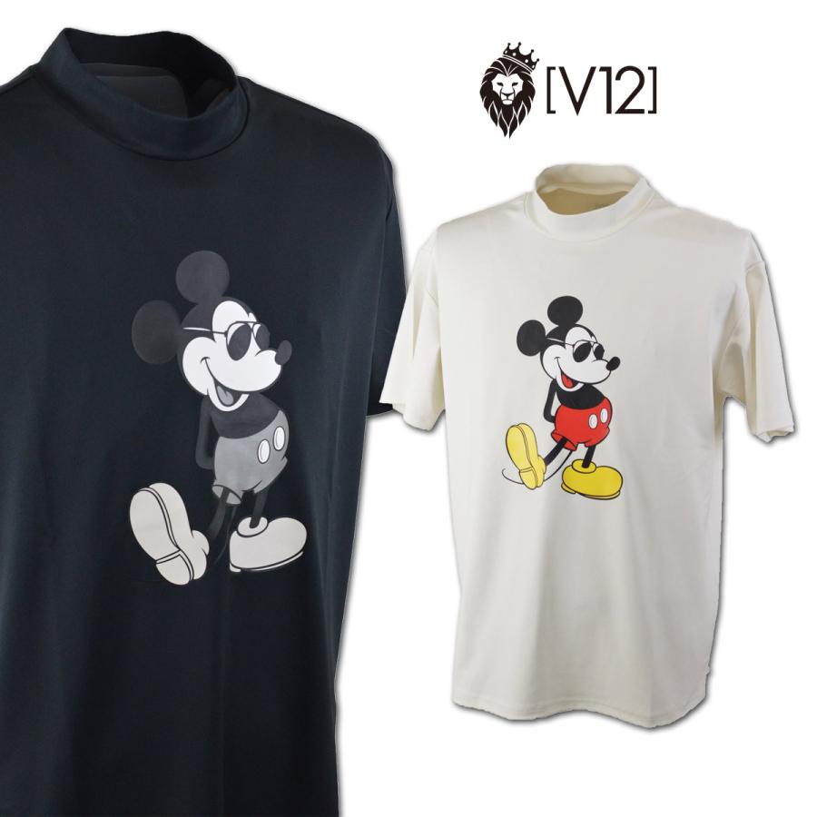 人気ブランドを V12 メンズ 半袖モックシャツ ハイネック M L Ll Mickey Mock ヴィトゥエルヴ ゴルフ Vct03 時間指定不可 Www Thedailyspud Com