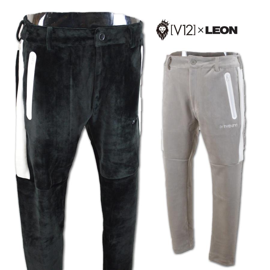 V12（ヴィ・トゥエルヴ） パンツ ゴルフ ゴルフウェア メンズ 黒