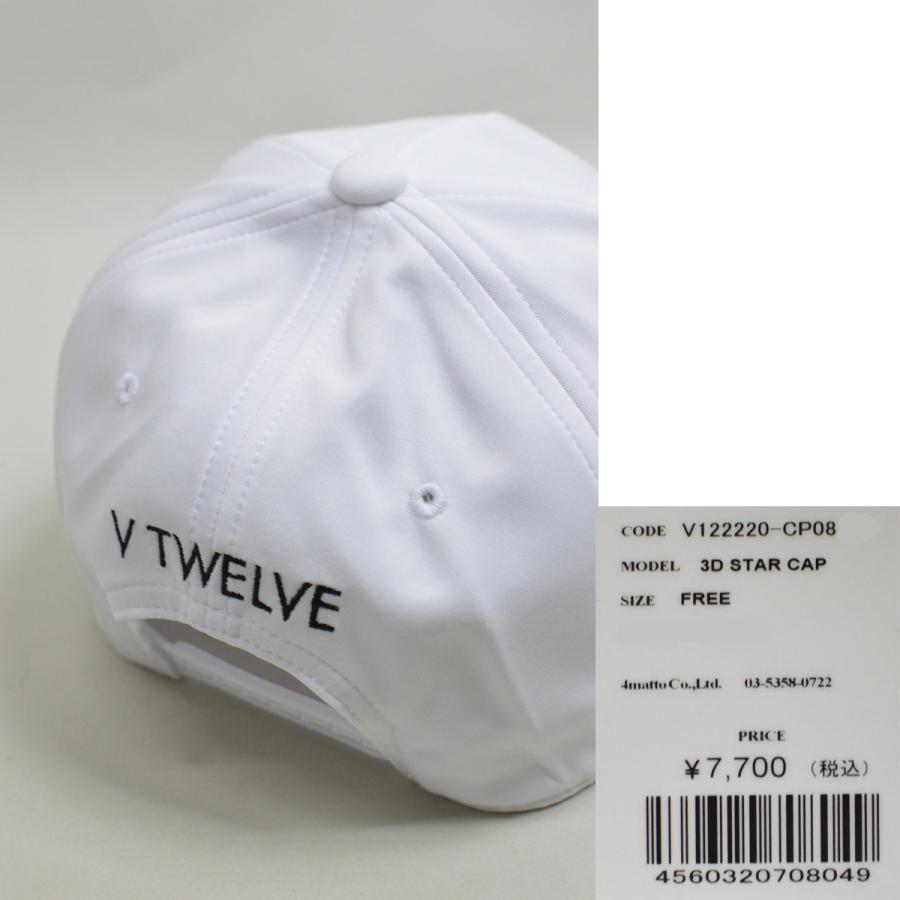V12 メンズ キャップ 帽子 ゴルフキャップ 3D STAR CAP ヴィ
