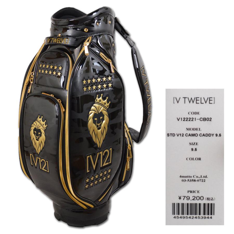 希少V12 STD V12 CAMO CADDY 9.5 ゴルフバッグ 最終値下】V12 ヴィトゥエルヴ ゴルフ カモ キャディバッグ 9.5号