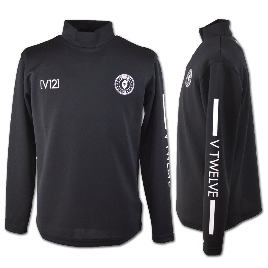 V12 ハイネック長袖シャツ Lサイズ オリーブ ゴルフウェア V12 ハイネック長袖シャツ Lサイズ オリーブ ゴルフウェア V12