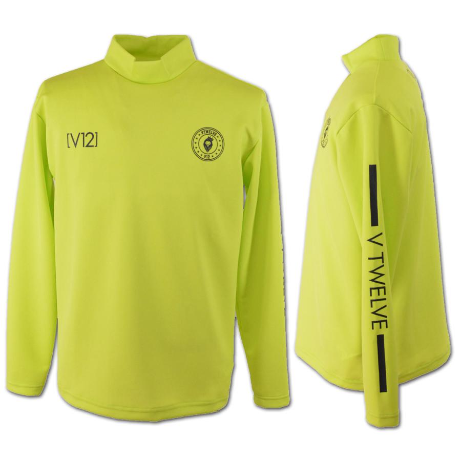 V12 ハイネック長袖シャツ Lサイズ オリーブ ゴルフウェア V12 ハイネック長袖シャツ Lサイズ オリーブ ゴルフウェア V12