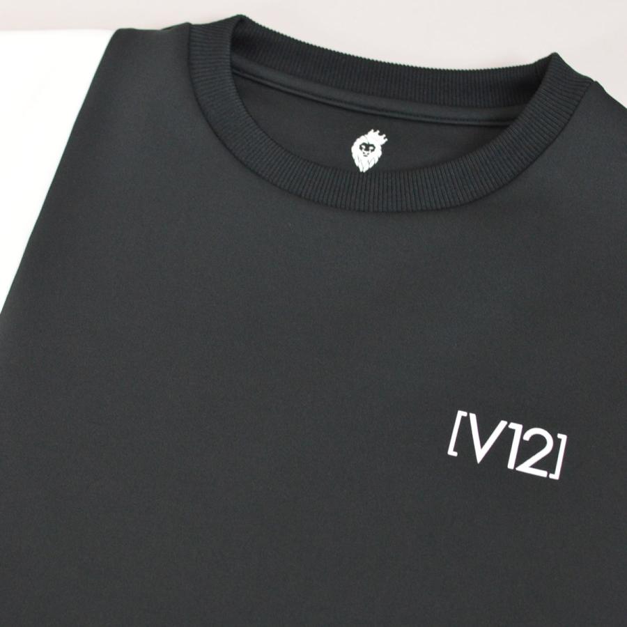 V12 トレーナー メンズ 秋冬用 黒 M L LL ゴルフ ゴルフウェア  