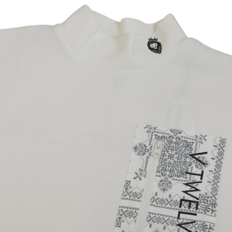 V12（ヴィ・トゥエルヴ） 長袖ハイネックシャツ モックネック ゴルフ