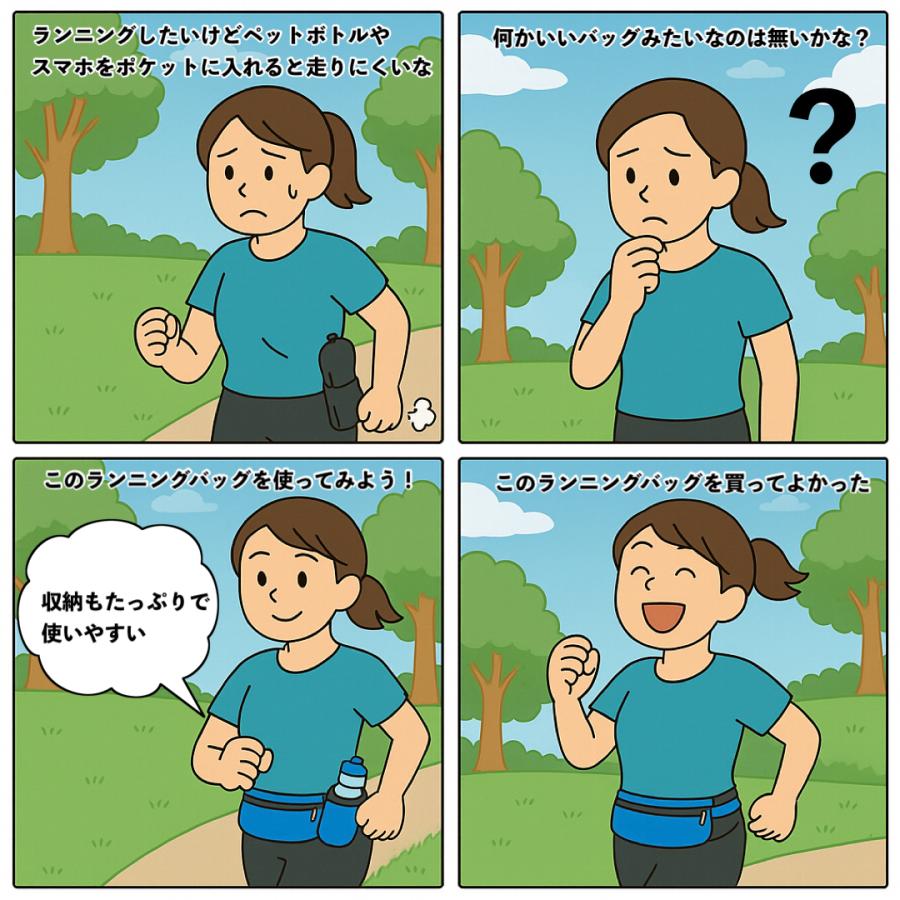 ランニングバッグ ウエストポーチ 防水 揺れない 軽量 メンズ レディース スマホ ペットボトル収納 マラソン  ウォーキング サイクリング しっかり素材 | ブランド登録なし | 12