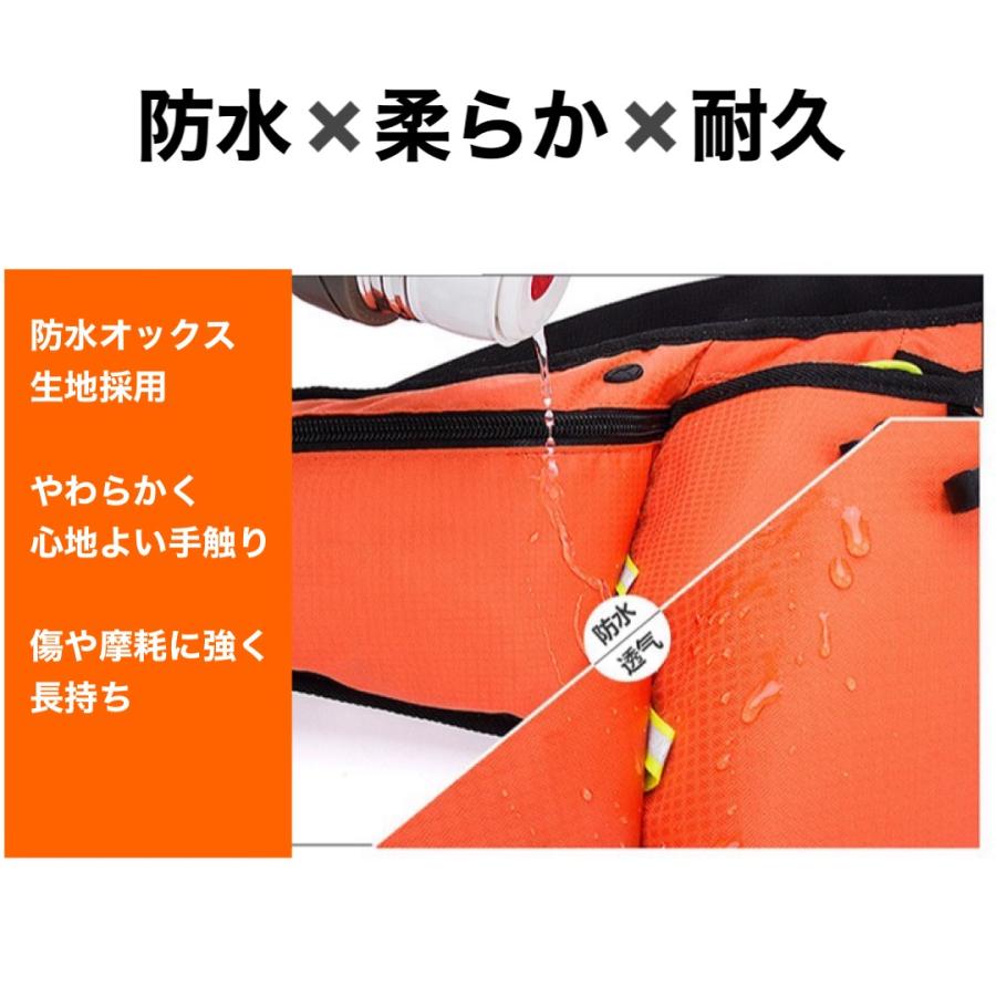 ランニングバッグ ウエストポーチ 防水 揺れない 軽量 メンズ レディース スマホ ペットボトル収納 マラソン  ウォーキング サイクリング しっかり素材 | ブランド登録なし | 18