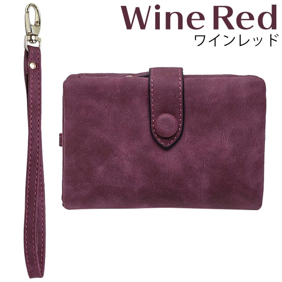 財布 レディース 二つ折り ストラップ付き ミニ財布 大容量 レディース ウォレット コンパクト 女性 20代 30代 40代 50代 | ブランド登録なし | 08