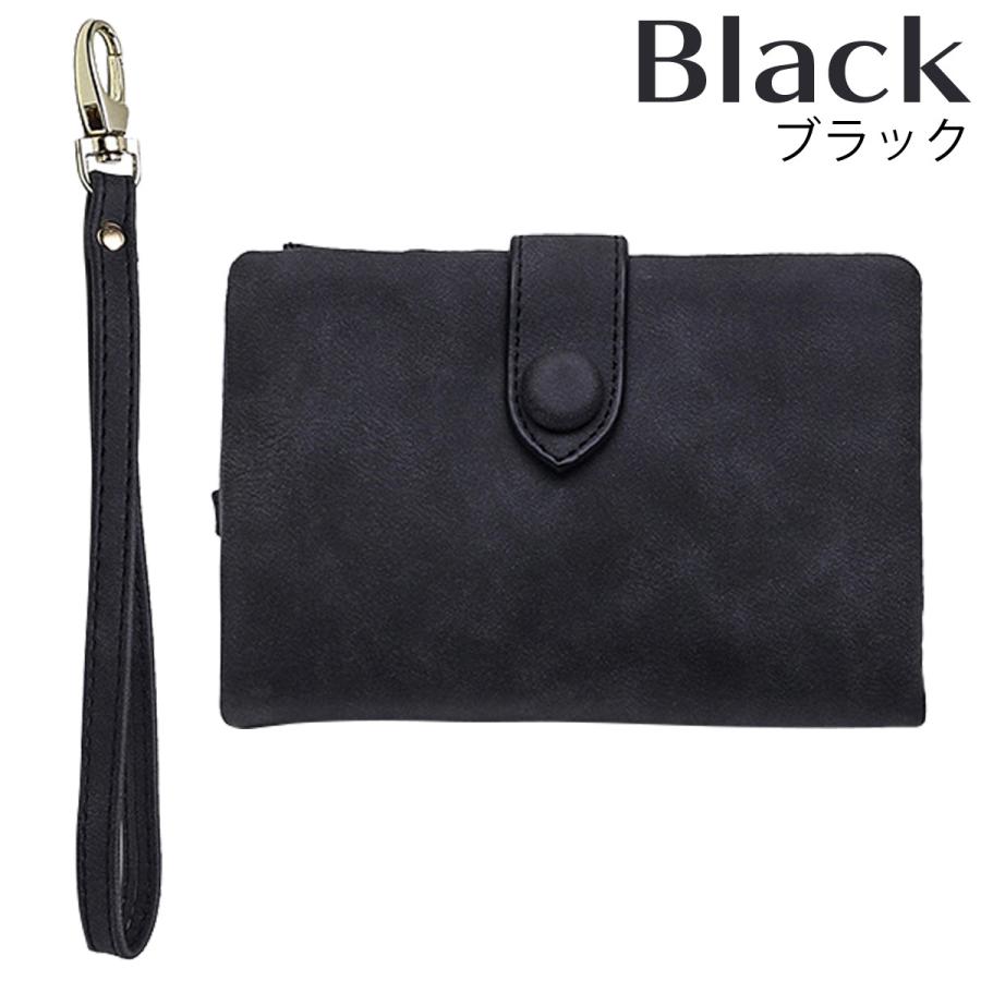 財布 レディース 二つ折り ストラップ付き ミニ財布 大容量 レディース ウォレット コンパクト 女性 20代 30代 40代 50代 | ブランド登録なし | 06