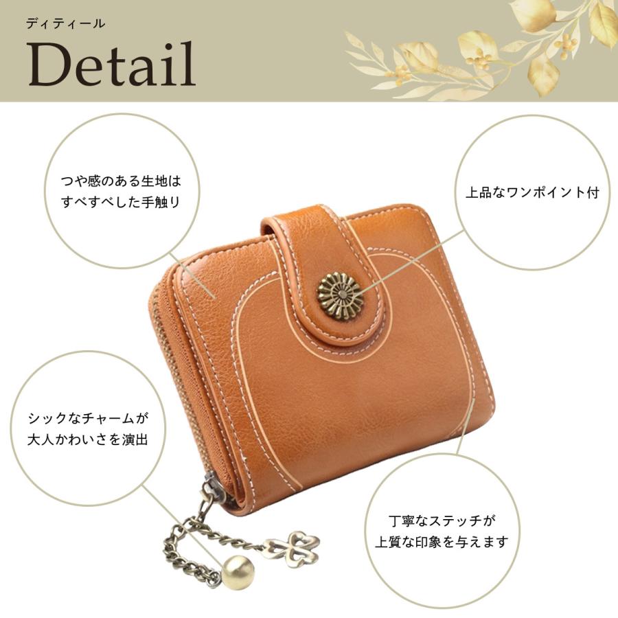 ミニ財布 二つ折り レディース 高級 レザー 革 プレゼント 20代 30代 