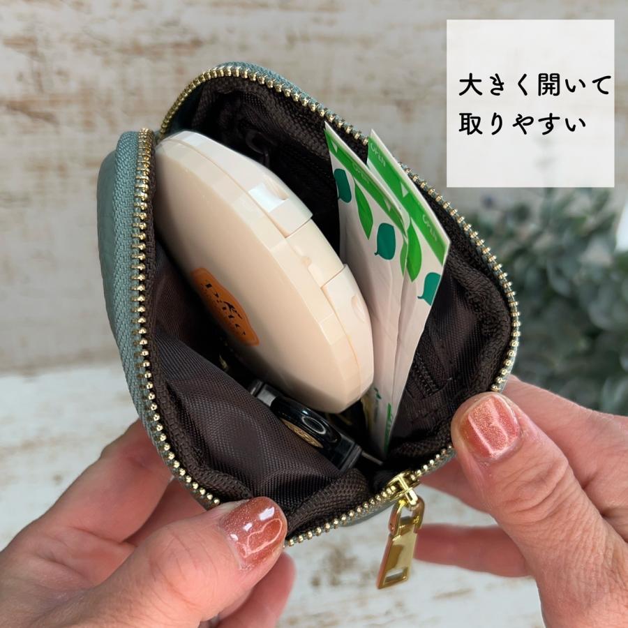 ミニポーチ ポーチ 牛革 くすみカラー 本革 小型 軽量 ジッパー ミニポーチ ポーチ 牛革 くすみカラー 本革 小型 軽量 ジッパー