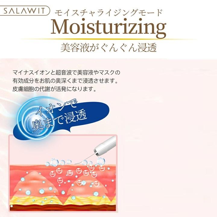 ウォーターピーリング 美容ローラー 美顔ローラー EMS 防水 イオン