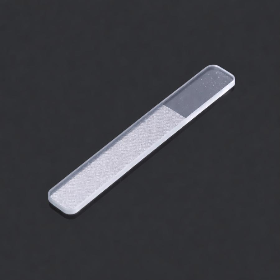 爪やすり ガラス製 爪磨き 艶出し ツヤだし ネイルケア 長さ やすり セルフケア ネイルファイル サロン ツール スクエア 四角 バッファー 使いやすい ファイル | ブランド登録なし | 01