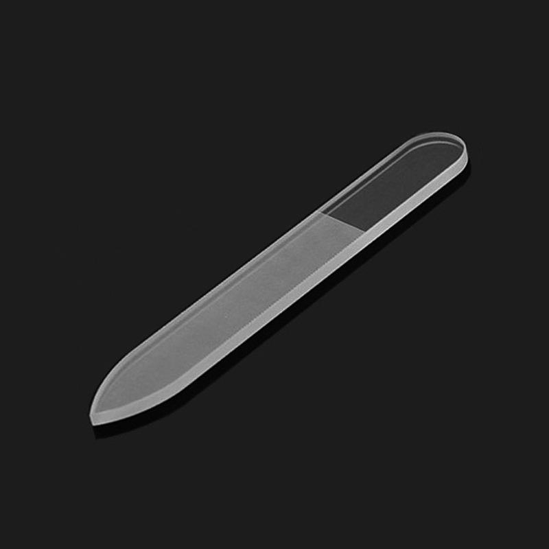 爪やすり ガラス製 爪磨き 艶出し ツヤだし ネイルケア 長さ やすり セルフケア ネイルファイル サロン ツール スクエア 四角 バッファー 使いやすい ファイル | ブランド登録なし | 02