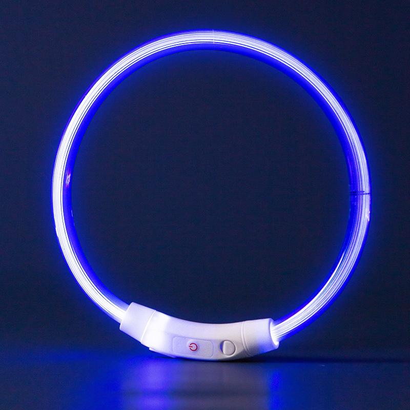 光る 首輪 犬  猫 犬用 LED ライト USB充電式 犬 光る首輪  首輪  猫 ペット カラー 光 虹色 充電 夜間 散歩 安全 防犯 事故防止 小型犬 中型犬 大型犬 | ブランド登録なし | 06