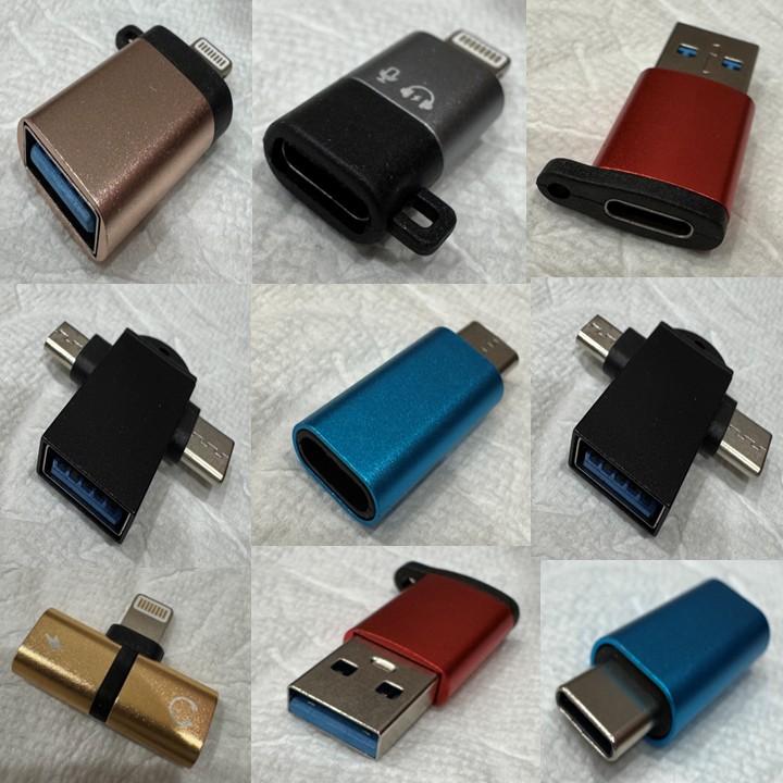 変換アダプター 選べる ５種 Type-C Lightning MicroB USB 3.０ 変換アダプター OTG  タイプc 変換コネクター MacBook iPad iPhone 高速データ転送 ライトニング | ブランド登録なし