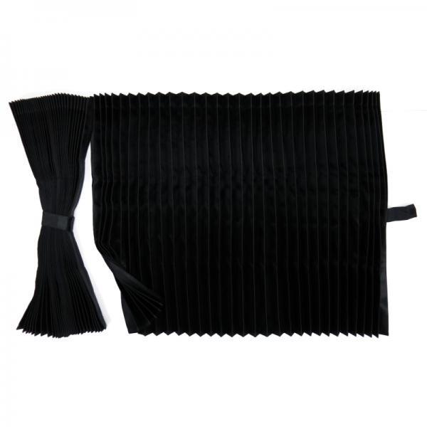 トラックカーテン ブラックプリーツ トラック 雅 トラック用 仮眠カーテン ブラック 難燃 プリーツ