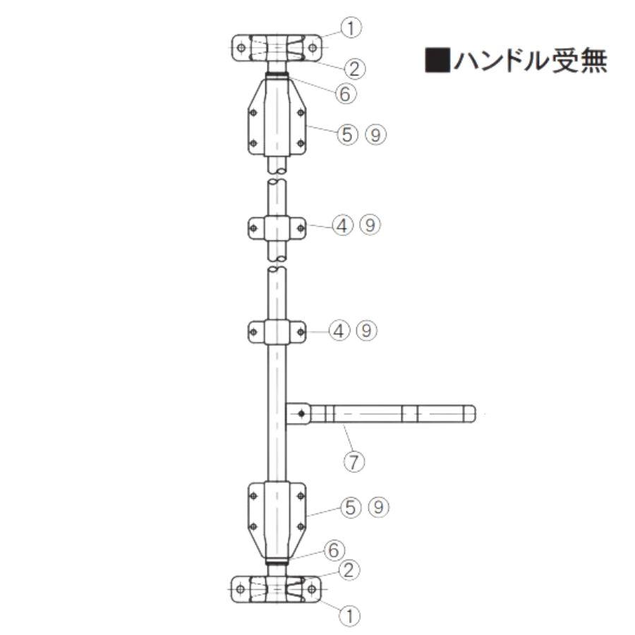 日本ボデーパーツ工業 SUS大型ハンマーロックセット(Bタイプ ハンドル