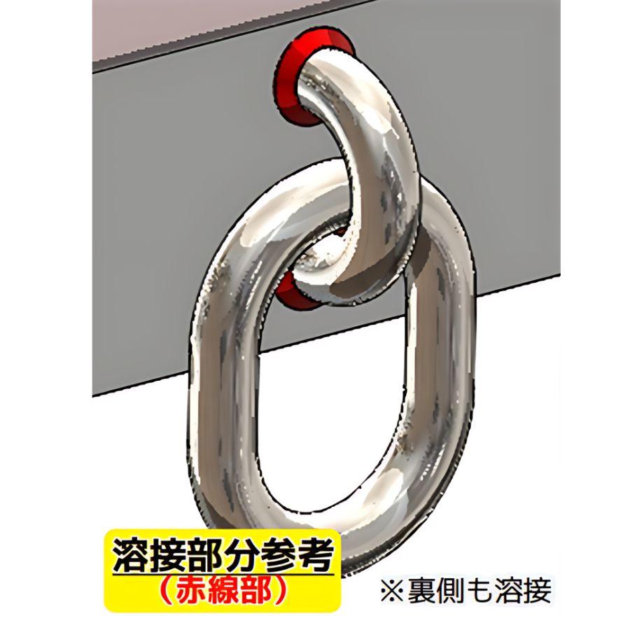 日本ボデーパーツ工業 フェリーフック用U字環 φ22 ステンレス SUS304