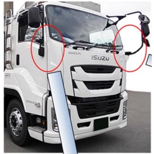 新品　メッキミラーステーキャップカバー L/R いすゞ大型 ファイブスターギガ ATS いすゞファイブスターギガ用メッキミラーステーキャップカバーLR
