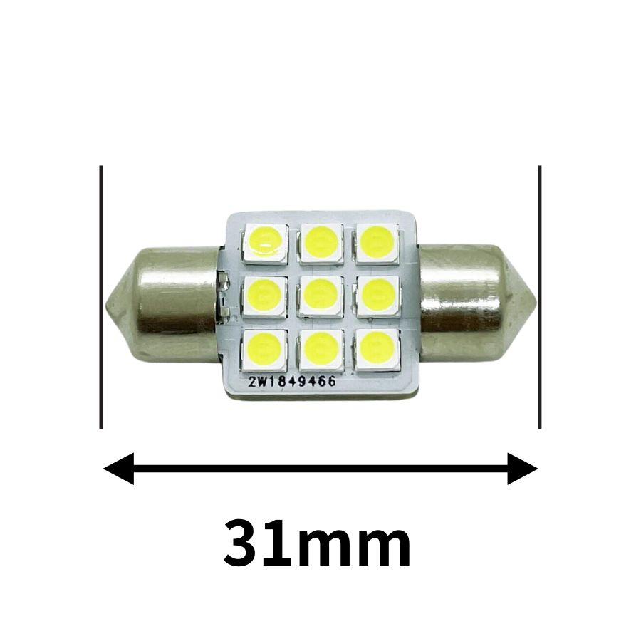 ゆっくり点滅 マクラ球 31mm グリーン 24V(T10×31mm) トラック用品