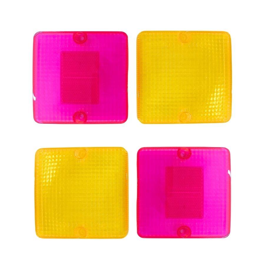 2t用テールレンズ ピンク/イエロー 三菱ふそう キャンターワイド・高床