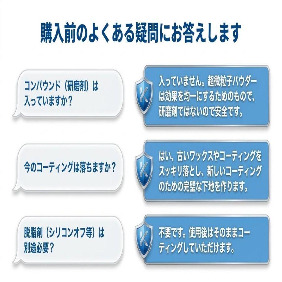 KeePer技研 強力カーシャンプー コーティング専門店のコート前の