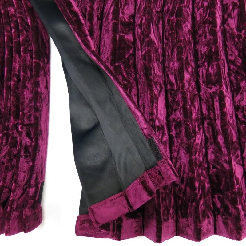 トラック 雅 仮眠カーテン チンチラゼロ ワインパープル プリーツ仕様