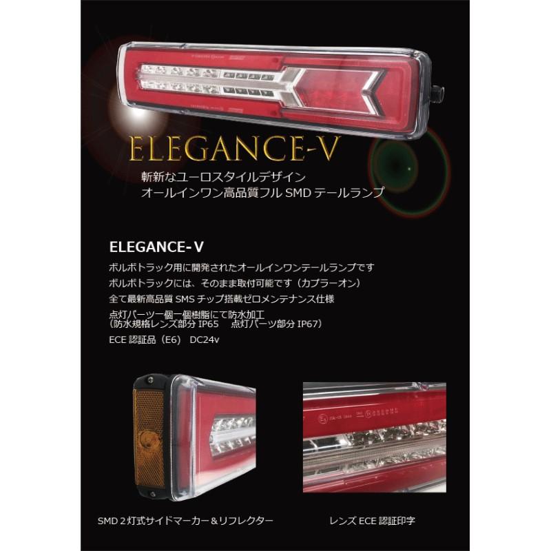 LEDテールランプ ボルボタイプ7pinカプラー/抵抗型ウインカー用 24V
