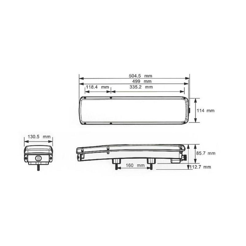 LEDテールランプ ボルボタイプ7pinカプラー/抵抗型ウインカー用 24V